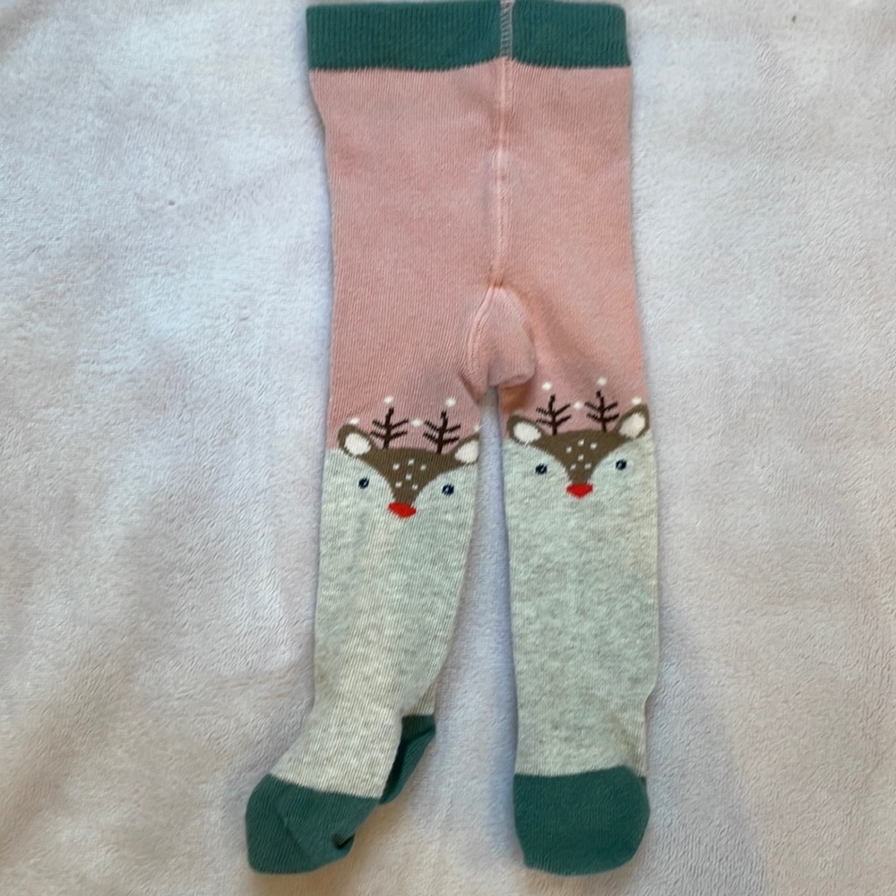 Baby Boden Reindeer tights
